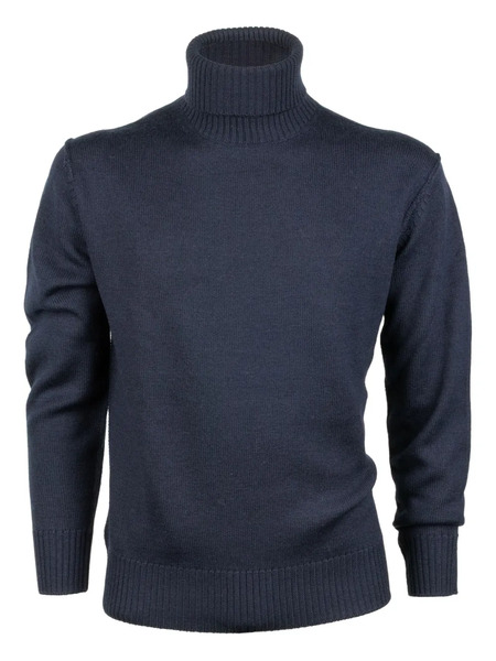  Paolo Pecora Roll-neck Wool Sweater - Blue 