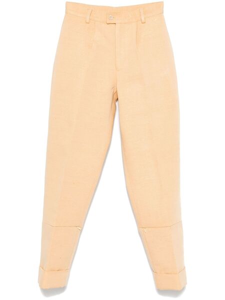  Papa Oppong Metallic-threading Trousers - Brown 