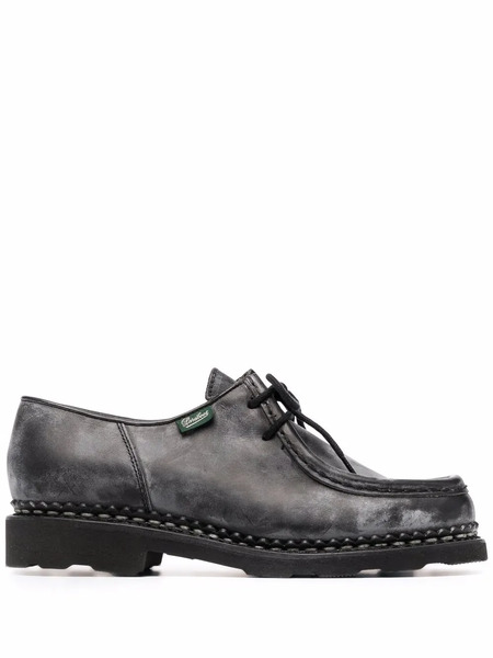  Paraboot Distressed Derby Shoes - Black 