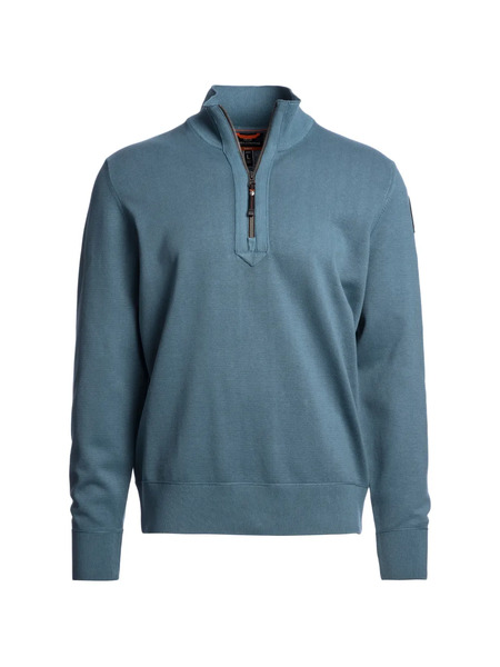  Parajumpers Basic Scoe Quarter-zip High-neck Sweater - Blue 