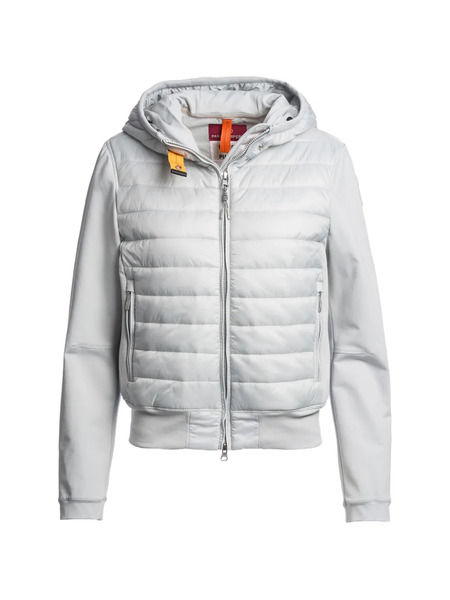  Parajumpers Caelie Hooded Quilted Jacket - Grey 