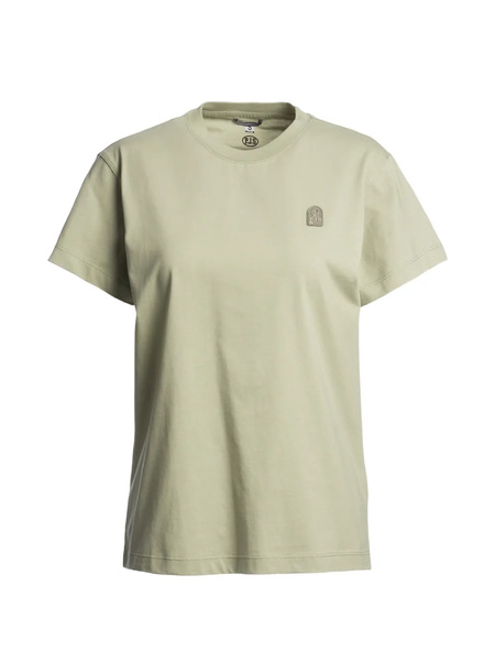  Parajumpers Crew-neck Logo-patch T-shirt - Green 