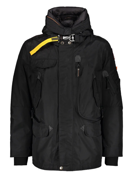  Parajumpers Hooded Zip Down Jacket - Black 