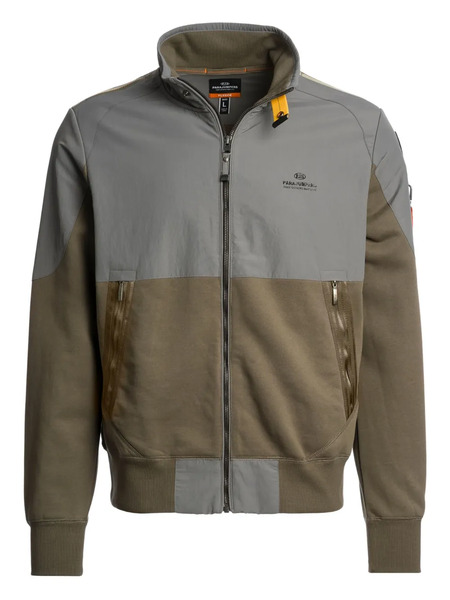  Parajumpers Jango Two-tone Zip-up Sweatshirt - Green 