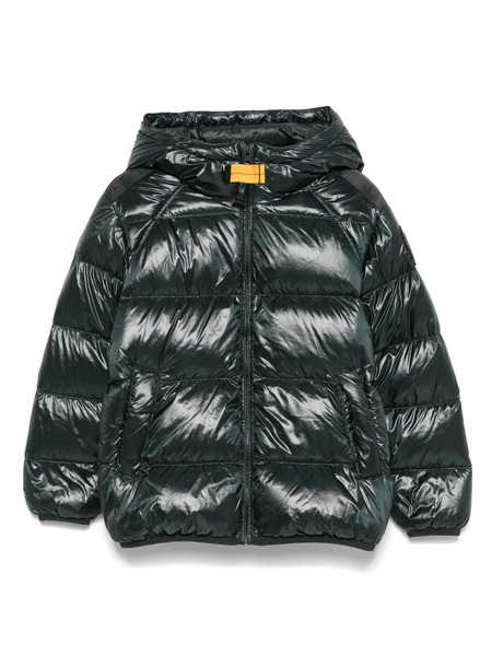  Parajumpers Kids Hooded Puffer Jacket - Green 