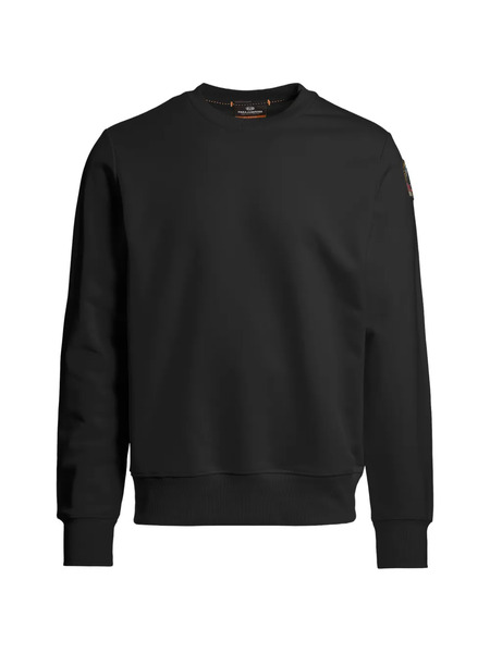  Parajumpers Logo-patch Crew-neck Sweater - Black 