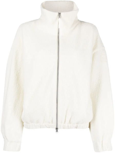  Parajumpers Minori Logo-patch Bouclé Jacket - White 