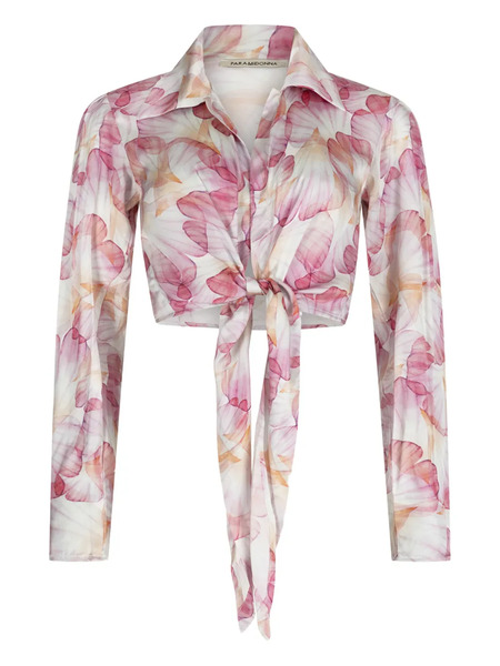  Paramidonna Bloom Beach Shirt - White 
