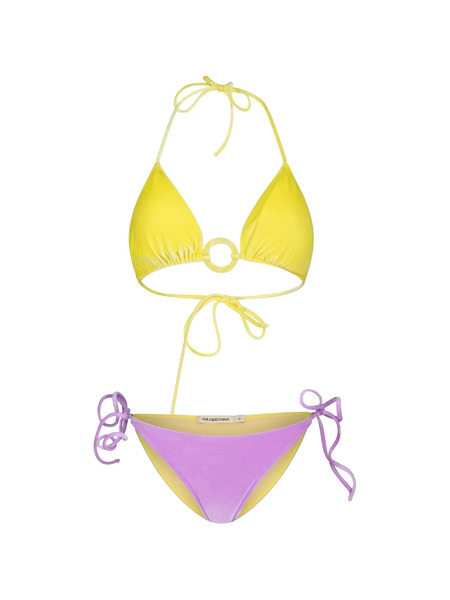  Paramidonna Kelly Velvet Two Piece Swimsuit - Yellow 