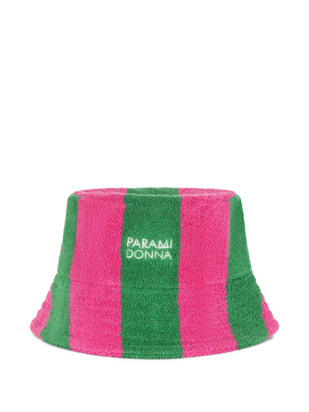  Paramidonna Kids Striped Bucket Hat - Pink 