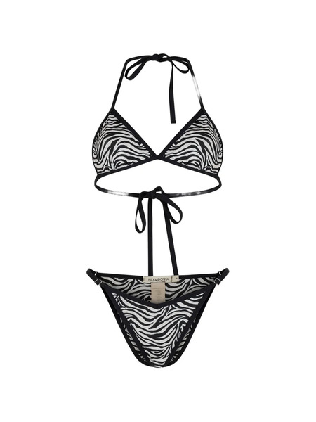  Paramidonna Lilia Zebra-print Bikini - Black 