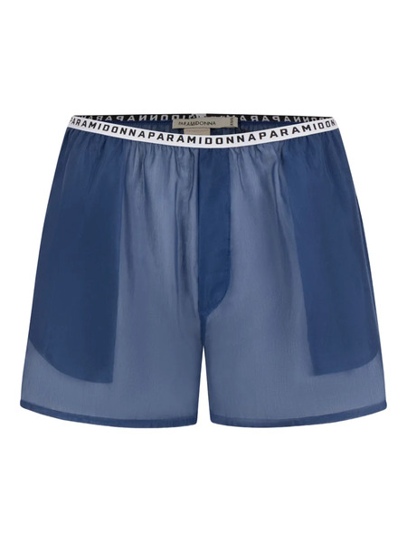  Paramidonna Tessa Sheer Beach Shorts - Blue 