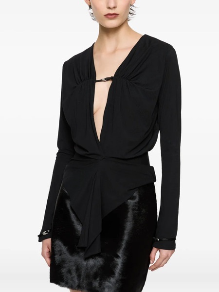  Paris Georgia Filomena Long-sleeve Top - Black 