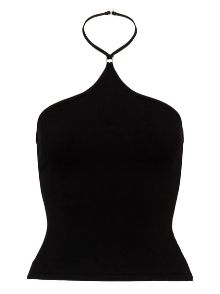  Paris Georgia Halter Hardware Top - Black 