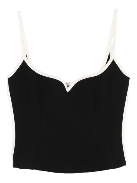  Paris Georgia Heart-shaped Top - Black 