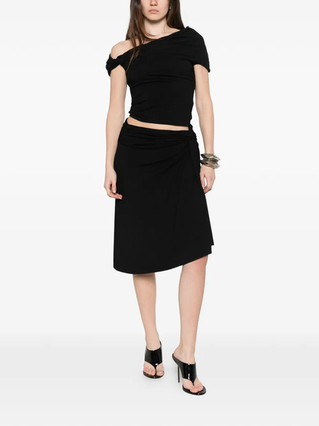  Paris Georgia Ida Knotted Midi Skirt - Black 