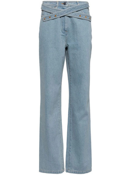  Paris Georgia Jo Straight-leg Jeans - Blue 