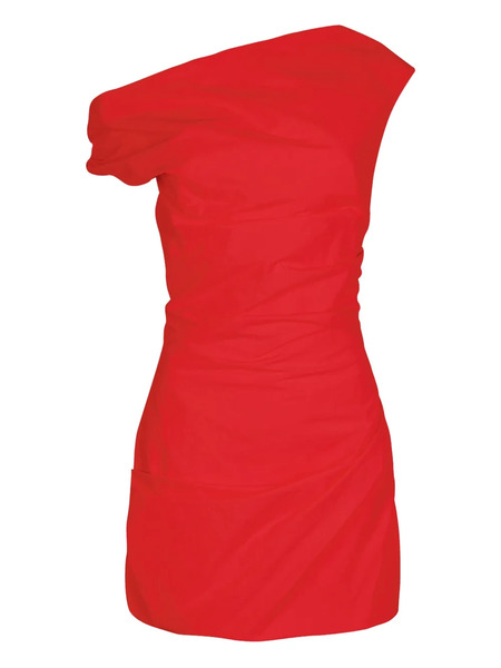  Paris Georgia Remmy Off-shoulder Mini Dress - Red 
