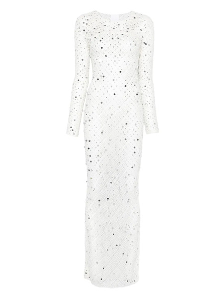  Paris Georgia Sequin-embellished Maxi Dress - Neutrals 