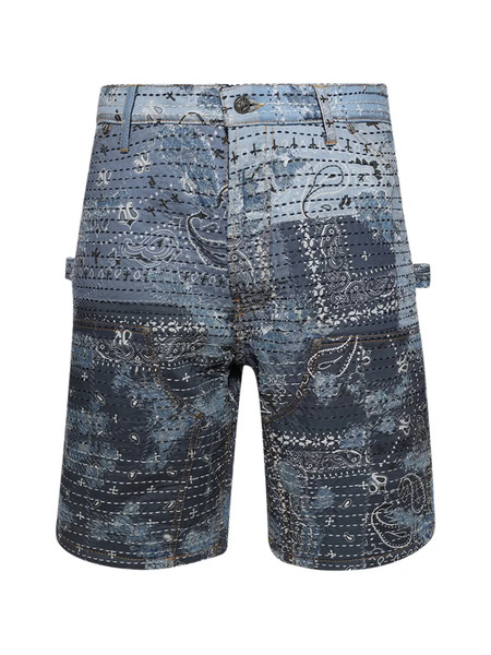  Paris Laundry Bandana Carpenter Shorts - Blue 
