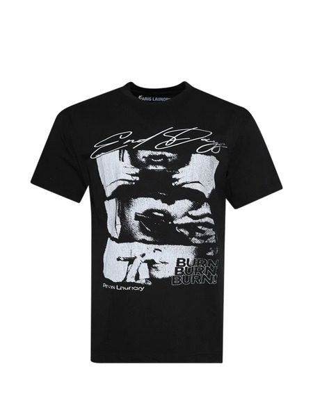  Paris Laundry Graphic T-shirt - Black 