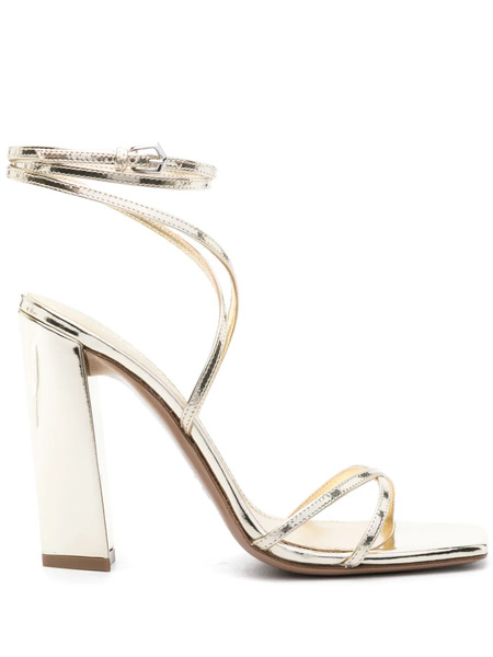  Paris Texas Diana 105mm Wraparound Sandals - Gold 