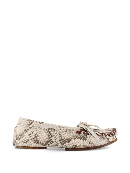  Paris Texas Embossed-leather Loafers - Neutrals 