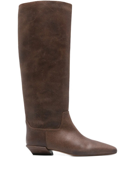  Paris Texas 30mm Bettina Leather Pointed-toe Boots - Brown 