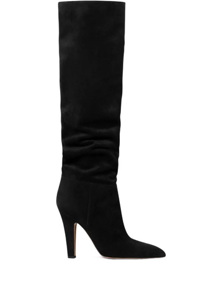  Paris Texas 100mm Elsa Point-toe Stiletto Boots - Black 