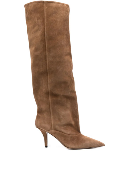  Paris Texas 90mm Ines Suede Knee-high Boots - Brown 