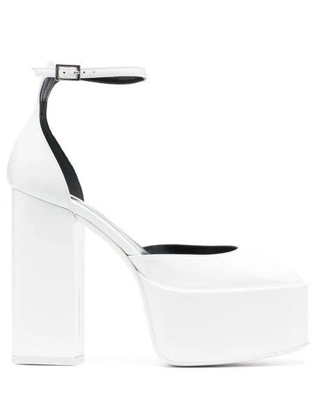  Paris Texas 130mm Jane Platform Pumps - White 
