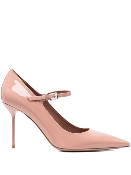  Paris Texas 90mm Lidia Patent Leather Ankle-strap Pumps - Pink 