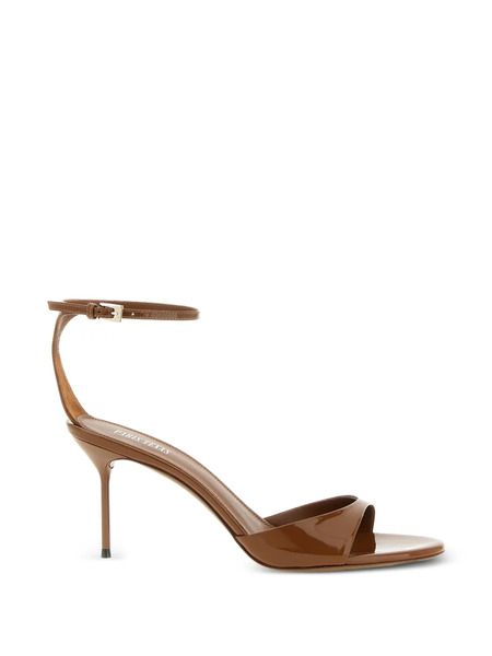  Paris Texas Patent Ankle Strap Lidia Sandals - Brown 