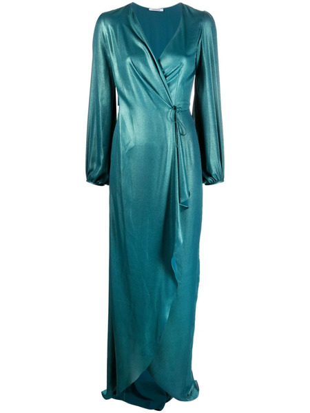  Parlor Crush Wrap Maxi Dress - Blue 