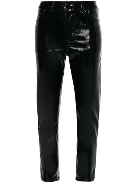  Parlor Faux-leather Trousers - Black 