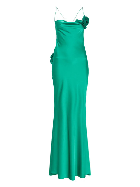  Parlor Floral-appliqué Maxi Dress - Green 