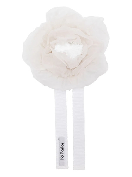  Parlor Flower-detail Choker Necklace - White 