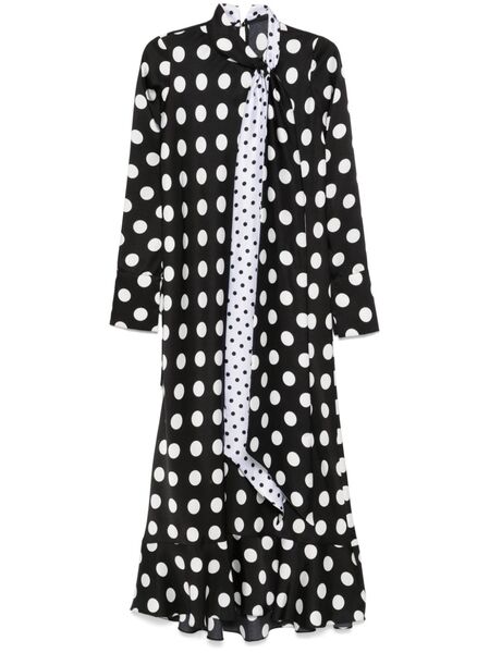  Parlor Polka-dot Maxi Dress - Black 