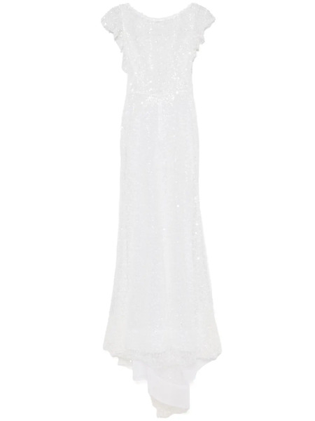 Parlor Sequin-embellished Maxi Dress - White 