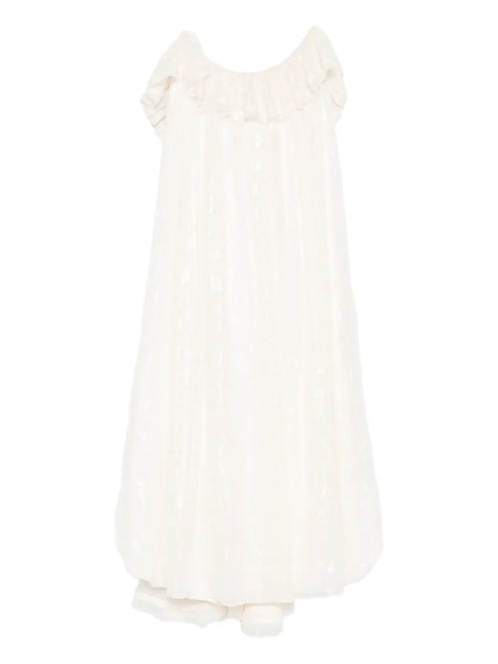  Parlor X Alice Cavaleru Spaghetti-strap Midi Dress - Neutrals 