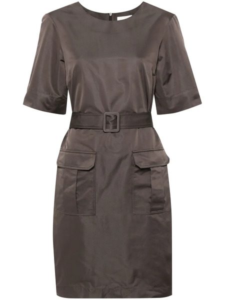  P.a.r.o.s.h. Belted Mini Dress - Brown 