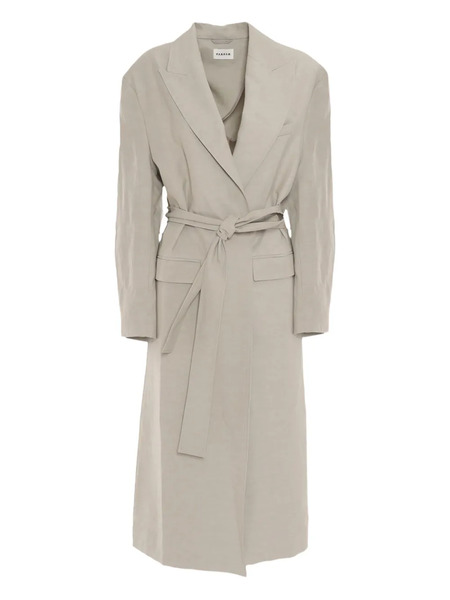  P.a.r.o.s.h. Belted Trench Coat - Grey 