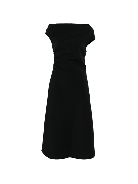  P.a.r.o.s.h. Boat-neck Draped Midi Dress - Blue 