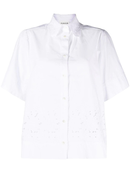  P.a.r.o.s.h. Broderie-anglaise Short-sleeve Shirt - White 