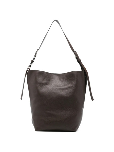  P.a.r.o.s.h. Buckle Leather Tote Bag - Brown 