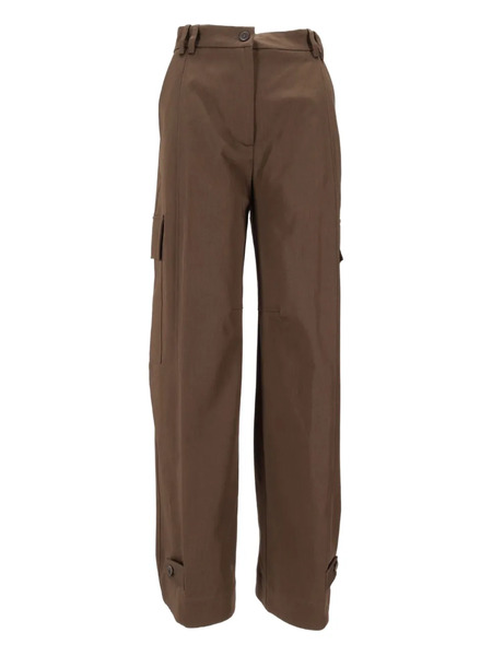  P.a.r.o.s.h. Cargo Button Trousers - Brown 