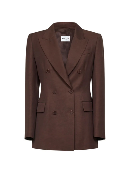 P.a.r.o.s.h. Double-breasted Blazer - Brown 