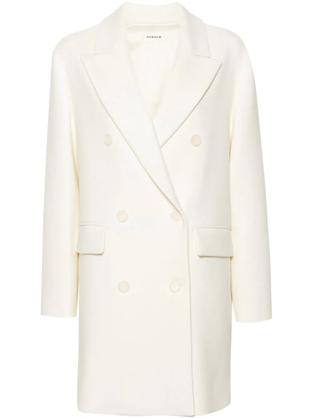  P.a.r.o.s.h. Double-breasted Coat - White 