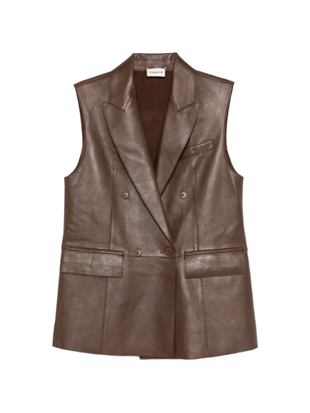  P.a.r.o.s.h. Double-breasted Pocket Gilet - Brown 