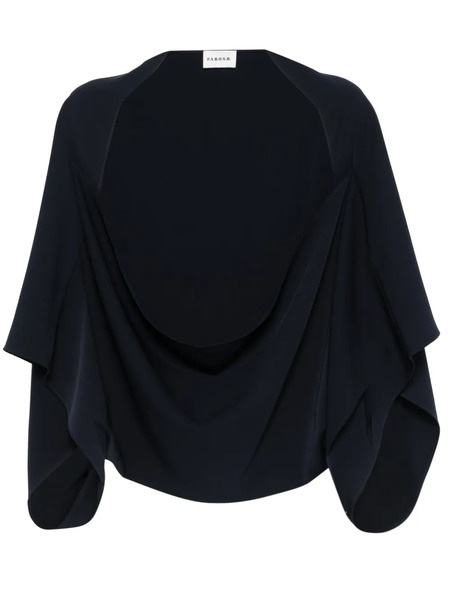  P.a.r.o.s.h. Draped Jacket - Blue 
